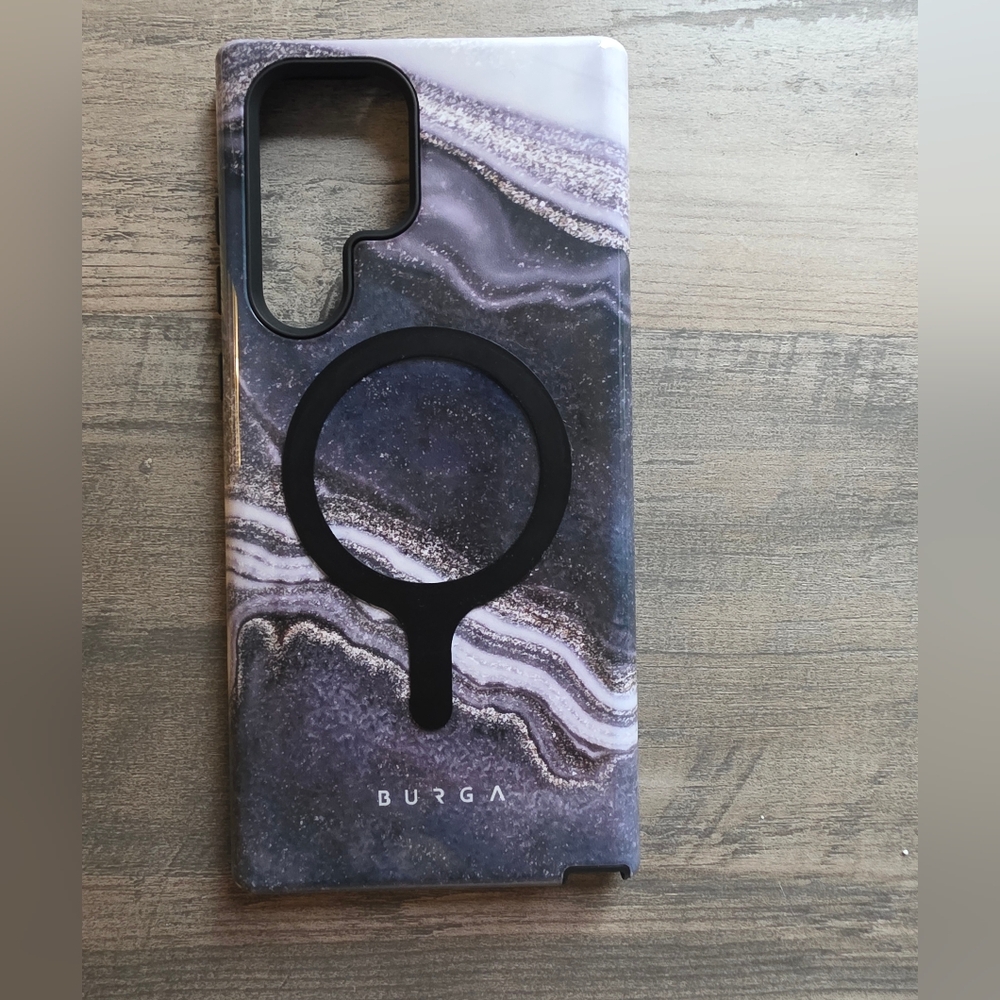 Burga S22 Ultra Grey Marble Case